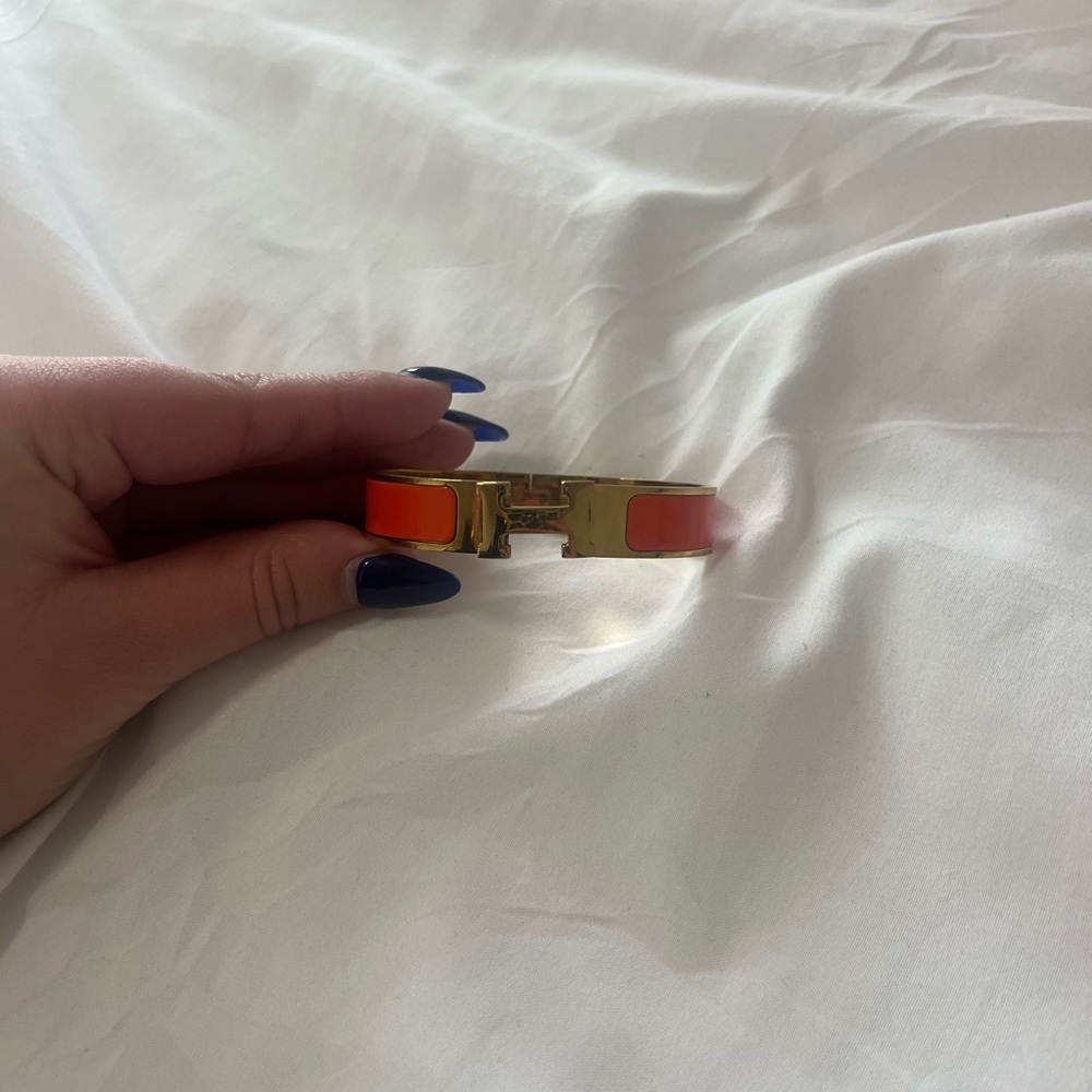 Orange Enamel Bracelet